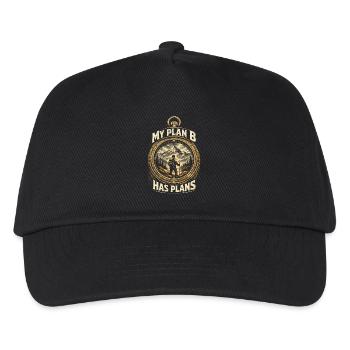 Prepper Survivalist My Plan B Has Plans - Kids’ Baseball Cap - black - Front