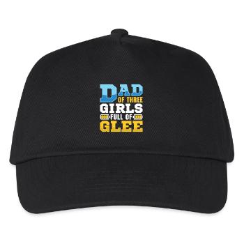 Père, père de trois filles et filles - Casquette de baseball Enfant - noir - Devant