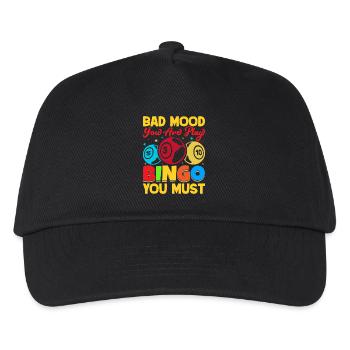 Bingo Game Bad Mood Yor Are Play Bingo - Kids’ Baseball Cap - black - Front