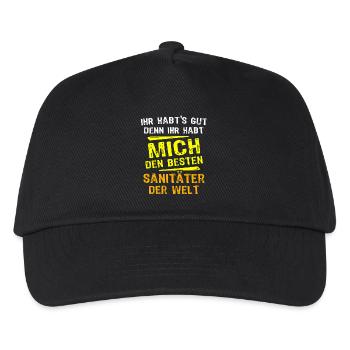 Paramedic Gift - Kids’ Baseball Cap - black - Front