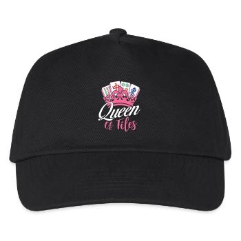 Reine des tuiles Amant du Mahjong Mah Jong - Casquette de baseball Enfant - noir - Devant