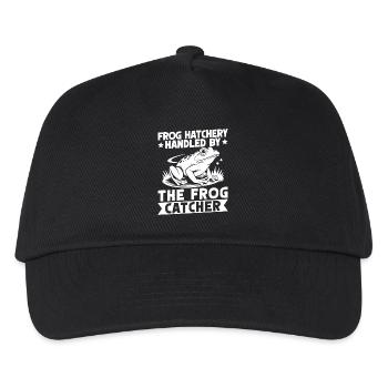 Frog Catcher Frog Hatchery Handled By Frog - Kids’ Baseball Cap - black - Front