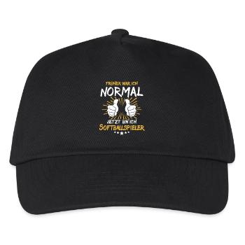 Softball Player Saying - Kids’ Baseball Cap - black - Front