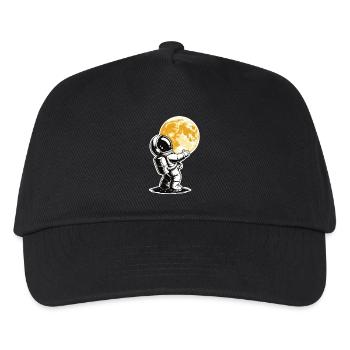 Astronaut Shirt – Moon Hug - Kids’ Baseball Cap - black - Front