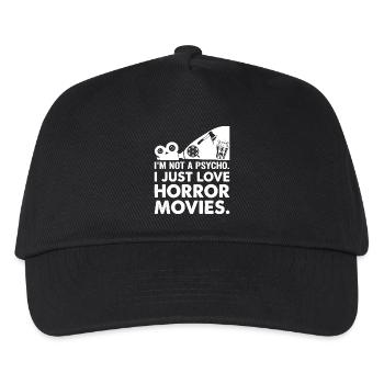 Horrorfilme Liebe Typografie - Kinder Basecap - Schwarz - Vorne