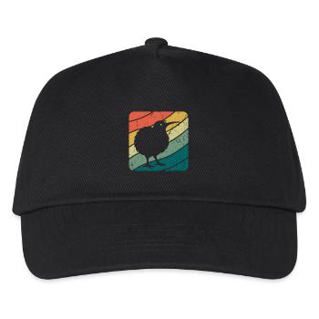 Nouvelle-Zélande Oiseau Kiwi mignon Rétro Vintage NZ - Casquette de baseball Enfant - noir - Devant