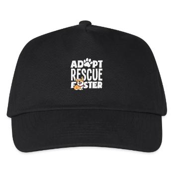 Foster Adopt Volunteer Animal Rescue Shelter Dogs - Kids’ Baseball Cap - black - Front