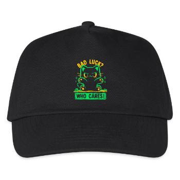 Bad Luck Who Cares - Kids’ Baseball Cap - black - Front