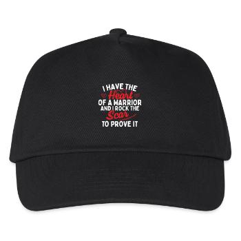 Heart Of A Warrior Rock The Scar - Kids’ Baseball Cap - black - Front