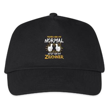 Zeichner Spruch - Kinder Basecap - Schwarz - Vorne