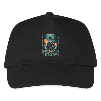 Diver Recreational Diving Air Consumption Tells A Story - Kids’ Baseball Cap - black - Front