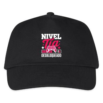 Future Aunt Level Aunt Unlocked - Kids’ Baseball Cap - black - Front