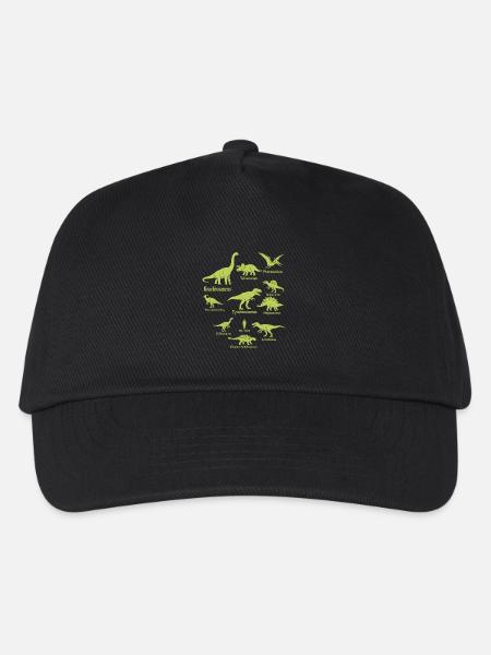 Dinosaurier Shirt für Dino Fans - Kinder Basecap - Schwarz