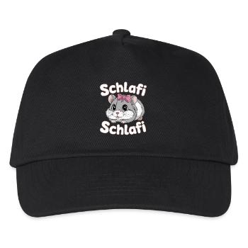 Schlafi Schlafi Hamster Design - Kids’ Baseball Cap - black - Front