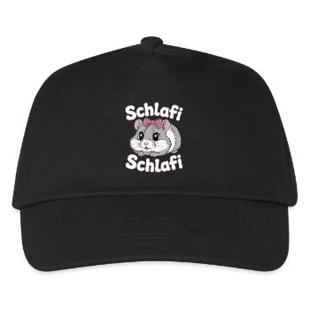 Schlafi Schlafi Hamster Design - Kids’ Baseball Cap - black - Front