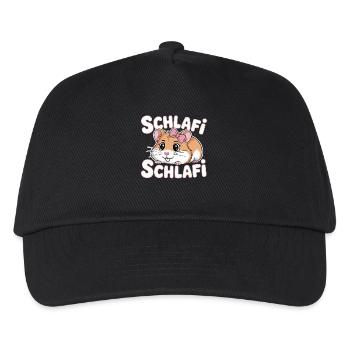 Schlafi Schlafi Hamster Design - Kids’ Baseball Cap - black - Front