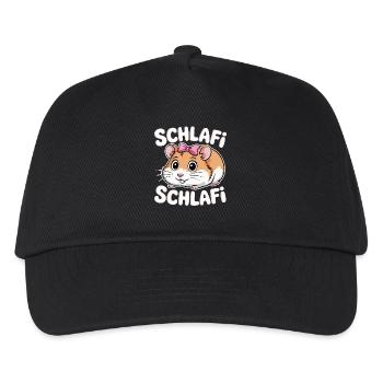 Schlafi Schlafi Hamster Design - Kids’ Baseball Cap - black - Front