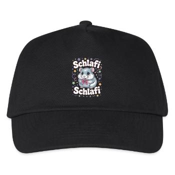 Schlafi Schlafi Hamster Design - Kids’ Baseball Cap - black - Front