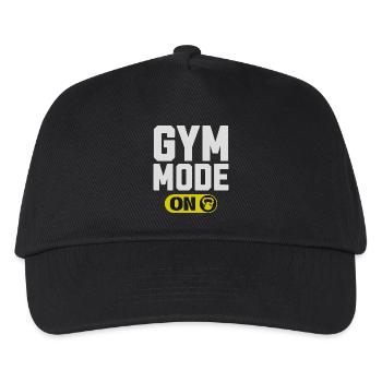 Gym Mode On Graphic - Kids’ Baseball Cap - black - Front