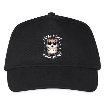Hamster Sayings Hamster Funny Hamster Gift - Kids’ Baseball Cap - black - Front