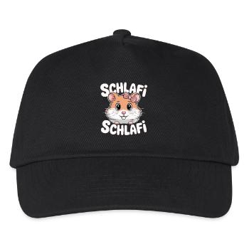 Schlafi Schlafi Hamster Design - Kids’ Baseball Cap - black - Front
