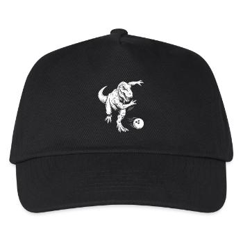 Bowler Dinosaur Kids Boys Bowling - Kids’ Baseball Cap - black - Front