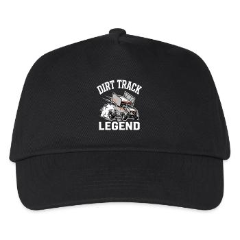 Dirt Track Legend Sprintcar Motiv - Kinder Basecap - Schwarz - Vorne