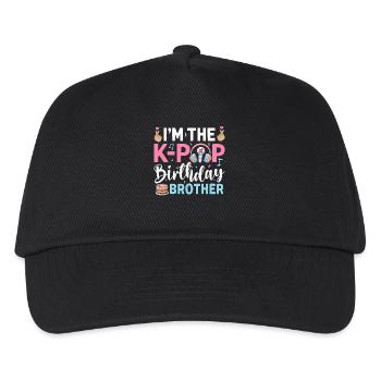 I'm The K-Pop Birthday Brother - Kinder Basecap - Schwarz - Vorne