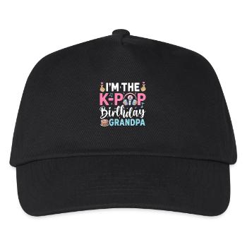 I'm The K-Pop Birthday Grandpa - Kids’ Baseball Cap - black - Front