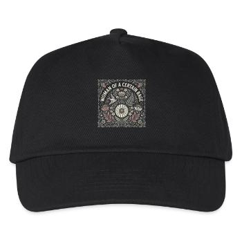 Woman of a Certain Rage Floral Motif - Kids’ Baseball Cap - black - Front