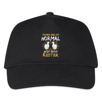 Küster Spruch - Kinder Basecap - Schwarz - Vorne