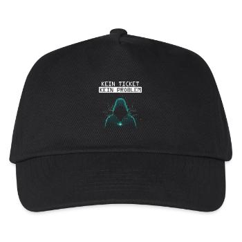 Informatique SANS TICKET PAS DE PROBLÈME DRÔLE - Casquette de baseball Enfant - noir - Devant