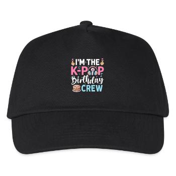 I'm The K-Pop Birthday Crew - Kids’ Baseball Cap - black - Front