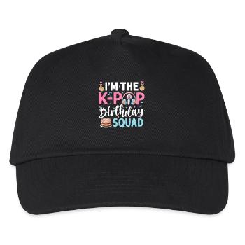 I'm The K-Pop Birthday Squad - Kinder Basecap - Schwarz - Vorne