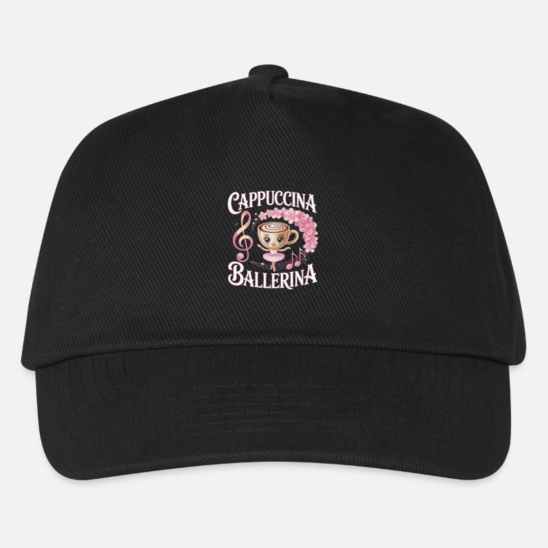 Cappuccina, ballerine du café, danseuse de ballet pour - Casquette de baseball Enfant - noir