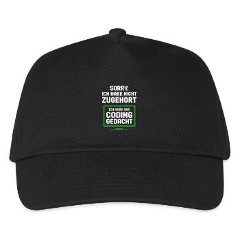 Tée du moniteur de codage - Casquette de baseball Enfant - noir - Devant