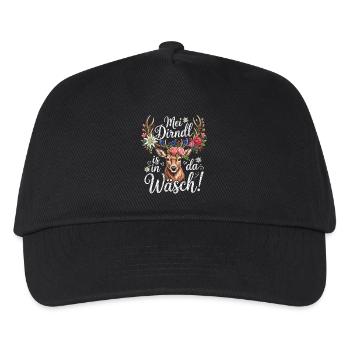 Chemise Dirndl de remplacement Haut traditionnel pour femmes - Casquette de baseball Enfant - noir - Devant