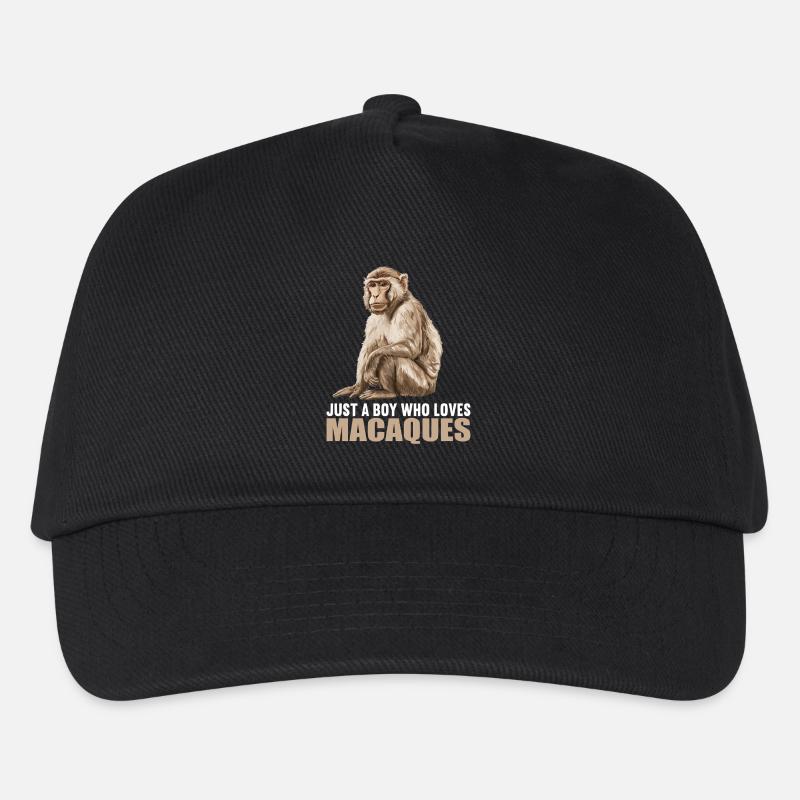 Macaque Macaque - Casquette de baseball Enfant - noir
