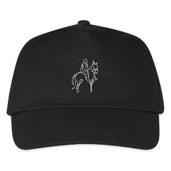 Horsemanship Skizze - Kinder Basecap - Schwarz - Vorne
