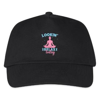 Yoga Lookin Relax Today Yoga drôle - Casquette de baseball Enfant - noir - Devant