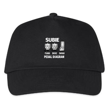 Subie Pedal Diagram - Kids’ Baseball Cap - black - Front