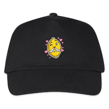 Lemon Heart Wink Emblem - Kinder Basecap - Schwarz - Vorne