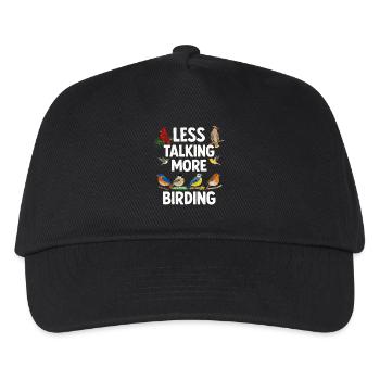 Bird Watching Birding Bird Watcher Bird Nerd - Kids’ Baseball Cap - black - Front