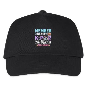 Member Of The K-Pop Birthday Girl Squad - Kinder Basecap - Schwarz - Vorne