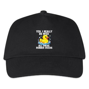 Need All These Rubber Ducks Funny Duck Lover - Kids’ Baseball Cap - black - Front