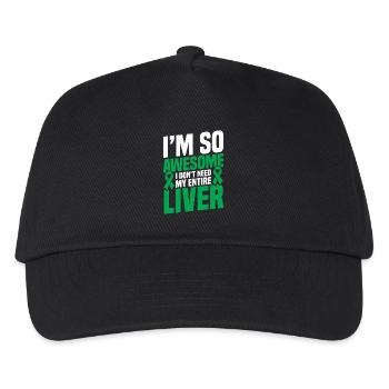 Liver Donation Llama Organ Transplant Liver Donor - Kids’ Baseball Cap - black - Front