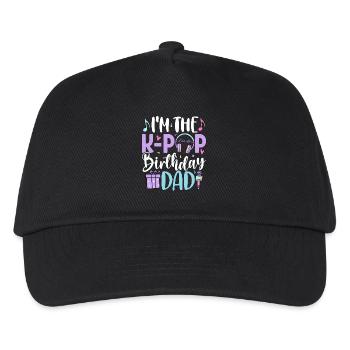 I'm The K Pop Birthday Dad - Kinder Basecap - Schwarz - Vorne