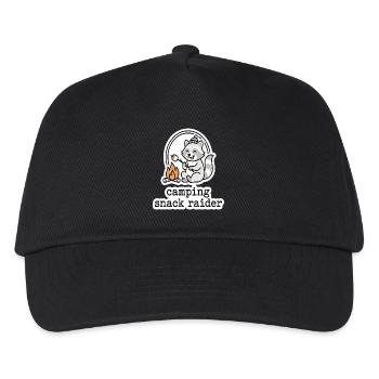 Motif de Snack Raider de camping - Casquette de baseball Enfant - noir - Devant