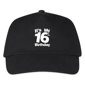 C’est mon 16e anniversaire - Casquette de baseball Enfant - noir - Devant
