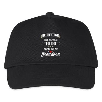 Not Your Grandson Tee - Kids’ Baseball Cap - black - Front